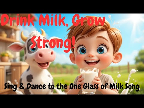 "One Glass of Milk a Day! 🥛💪 Fun & Catchy Kids Song!