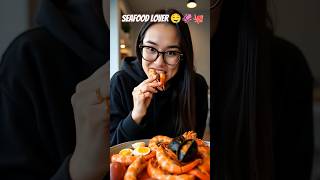 Seafood Lover 🐙🦑🤤 #shorts #seafood #mukbang #trending