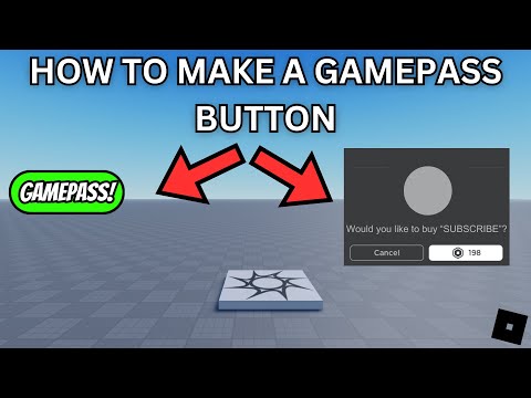 How To Create a GAMEPASS Button | Roblox Studio Guide