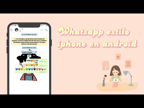 📱Whatsapp estilo iphone en android // theme white & oscuro
