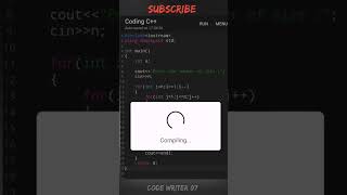 Normal C++ pattern program tutorial || 🧠💯 #shorts #coding #youtubeshorts