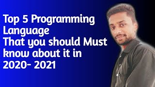 Top Programming Language | Top 5 Programming Language in 2020 | Programming Language #RanjayPrasad