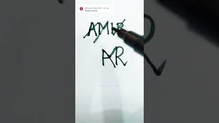 AMIR❤️ Comment down your name for the next logo 👍#youtubeshorts #shorts #viral #trending #namelogos