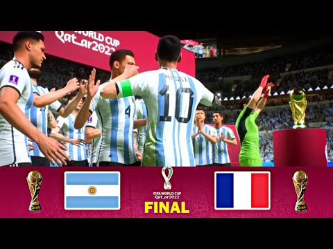 Argentina vs France | FIFA World Cup Qatar 2022 | eFootball PES Live Gameplay Simulation