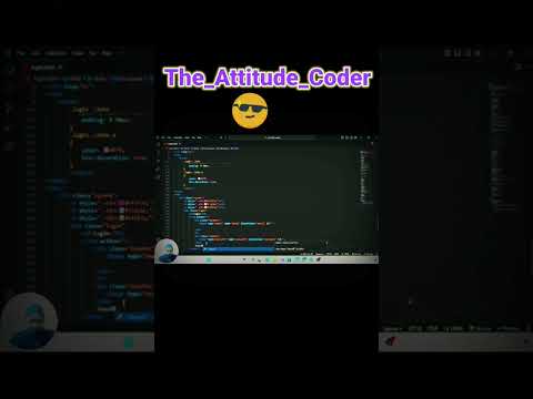 Boost 😎 Your Coding Confidence | The_Attitude_Coder Tips #shorts #youtubeshorts #login_form  #coding