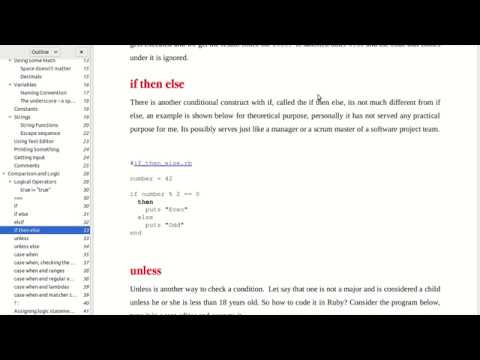 if then else and ternary operator