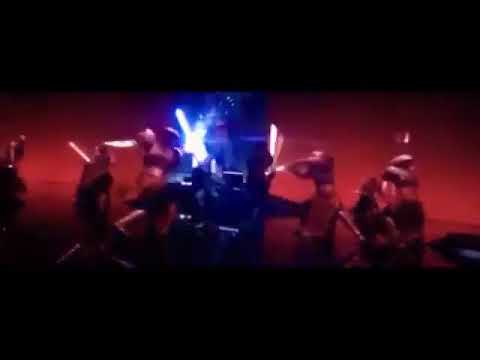 Rely & Kylo Ren fighting the Praetorian Guards to Tiny Tim, "Having a Wonderful Time!"