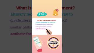 What is Literary movement in English literature?