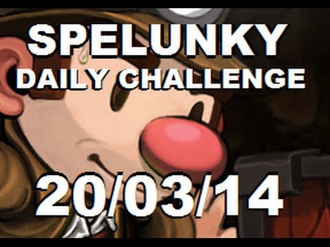 SPELUNKY Daily Challenge - 20/03/14 - What is this Wizardry!?