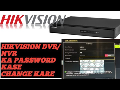 Hikvision Dvr/Nvr ka password kase change kare