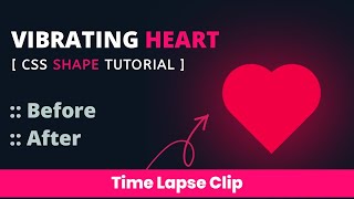 CSS Pulsing Heart Animation | Html And CSS(Time-lapse) #shorts