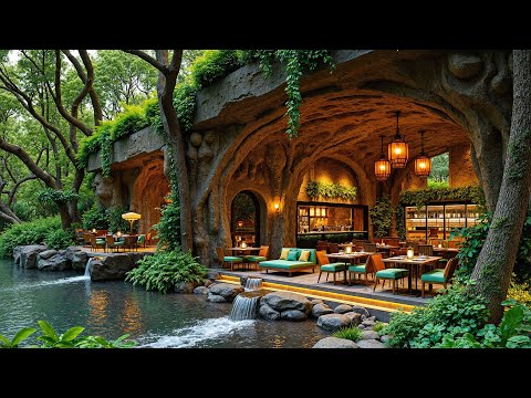 ☕Tranquil Forest Café | Soft Jazz & Gentle Nature Therapy for Relax, Study & Stress Relief