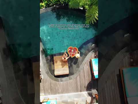 Breakfast goals in Bali 💛 #goals, #pool , #infinitypool
