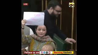 Shagun Parihar BJP Youngest MLA prot*est at Assembly