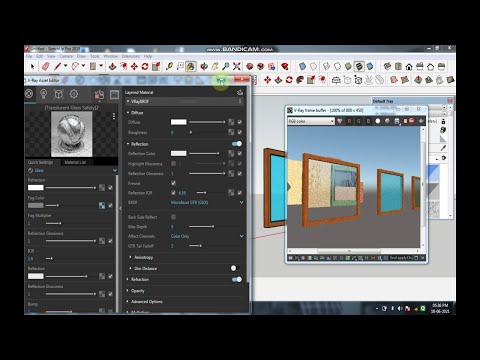How To Make Realistic Exterior Glass Material In Vary For Sketchup || Civil Architect