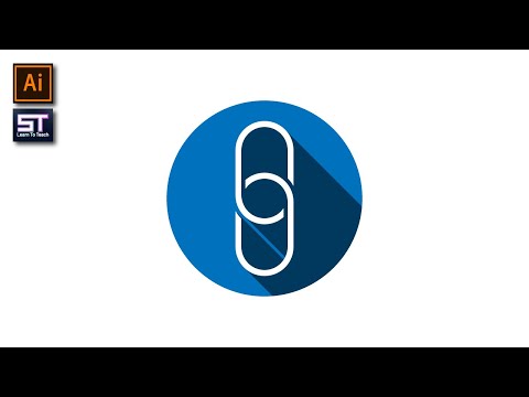 Flat Icon Long Shadow Logo Design Adobe Illustrator Tutorial
