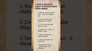 7 Daily Habits That Can Strengthen Your Mind