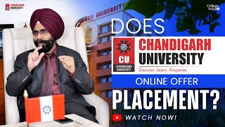 Does Chandigarh Online University offer placement Assistance❓ 🎓#100percentplacement