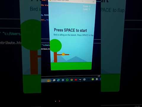 Flappy bird game using python programming #shorts