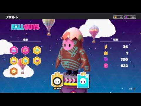 Fall Guys: 見知らぬ4人で王冠