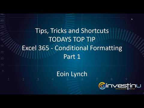 Tips, Tricks and Shortcuts - Conditional Formatting Part 1