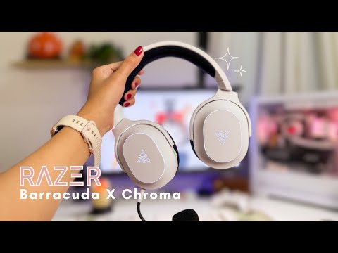 Razer Barracuda X Chroma ✨ white gaming headphones 🎧 aesthetic unboxing, review + chill valorant 🍵