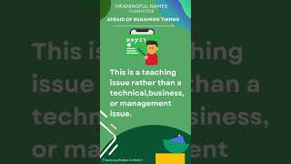 AFRAID OF RENAMING THINGS | Agile Software Craftsmanship  | Meaningful Names | Clean Code Part-14