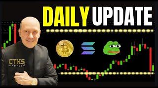Daily Crypto Update - Key Levels, Momentum, Causes, Derivatives.  Bitcoin Solana PEPE CTKSMethod