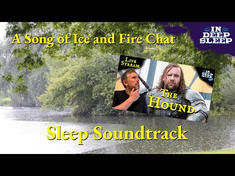 A Song of Ice and Fire Sleep Video | The Hound | 2h+ talking with gentle rain ASMR, 8h fades black