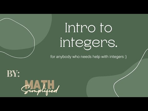 Integers| by MathSimplified