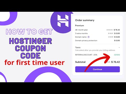 how to get hostinger coupon code for first time user