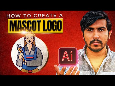 How to create a Mascot Logo Design in Adobe Illustrator 2025 | Step-by-Step Tutorial For Beginners