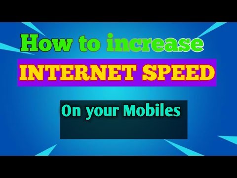 How to increase internet speed on your mobiles..||