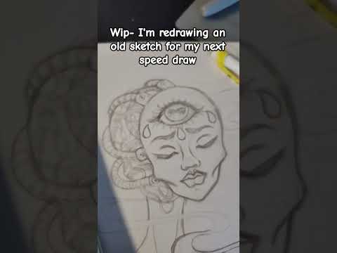 Redrawing old art #sketch #wip #illustration #drawing