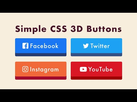 Simple CSS 3D Buttons