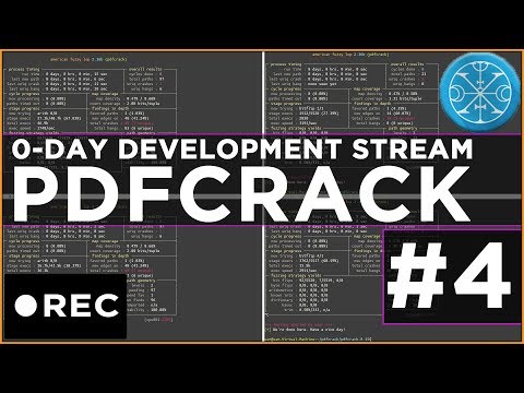 Stream Recording: pdfcrack 0-day hunting with AFL #4