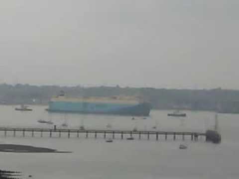 Woolston Itchen Bridge Cargo Ship