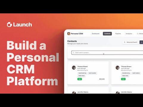 Launch.today Built My Personal CRM — No Devs, No Limits 🔥