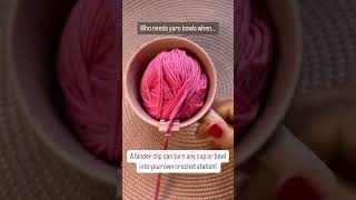 DIY Yarn Bowl: Save money and time  #crochettherapy #crochetsecrets #yarnhacks #moneysavingtips