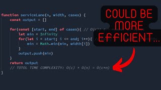 Service Lane | HackerRank (JavaScript)