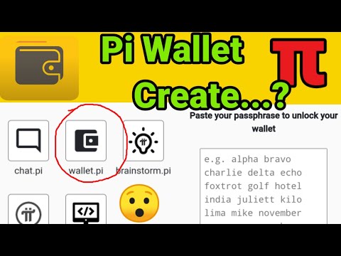 Pi network wallet create Telugu | pi network wallet | pi network wallet reset  and setup |