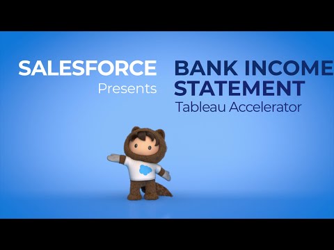 Tableau Accelerator: "Bank Income Statement"