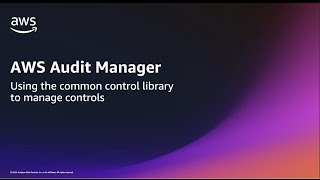 Using the common control library in AWS Audit Manager | Amazon Web Services