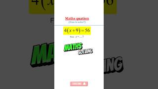 Basic equation #mathbasics #mathsolution #short #mathematics
