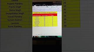 Excel Salary Calculation by Short Trick #excelkeyboard #exceltech #shortvideo