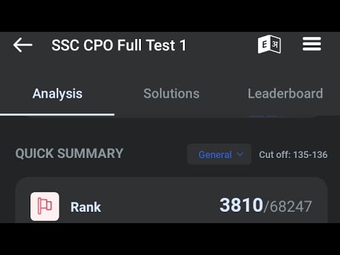 मेरा ssc cpo का पहला full mock