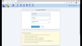 Digital Tracker - Change Password