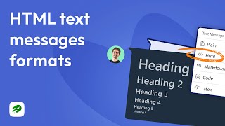 Messenger with HTML text formatting. Chat app with HTML