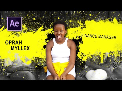 Character introduction freeze effect (snatch style) | After effects tutorial
