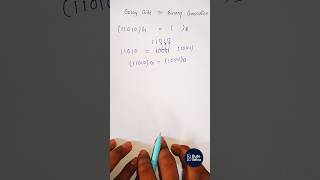 Gray Code to Binary Code Conversion Explained in 1 minute